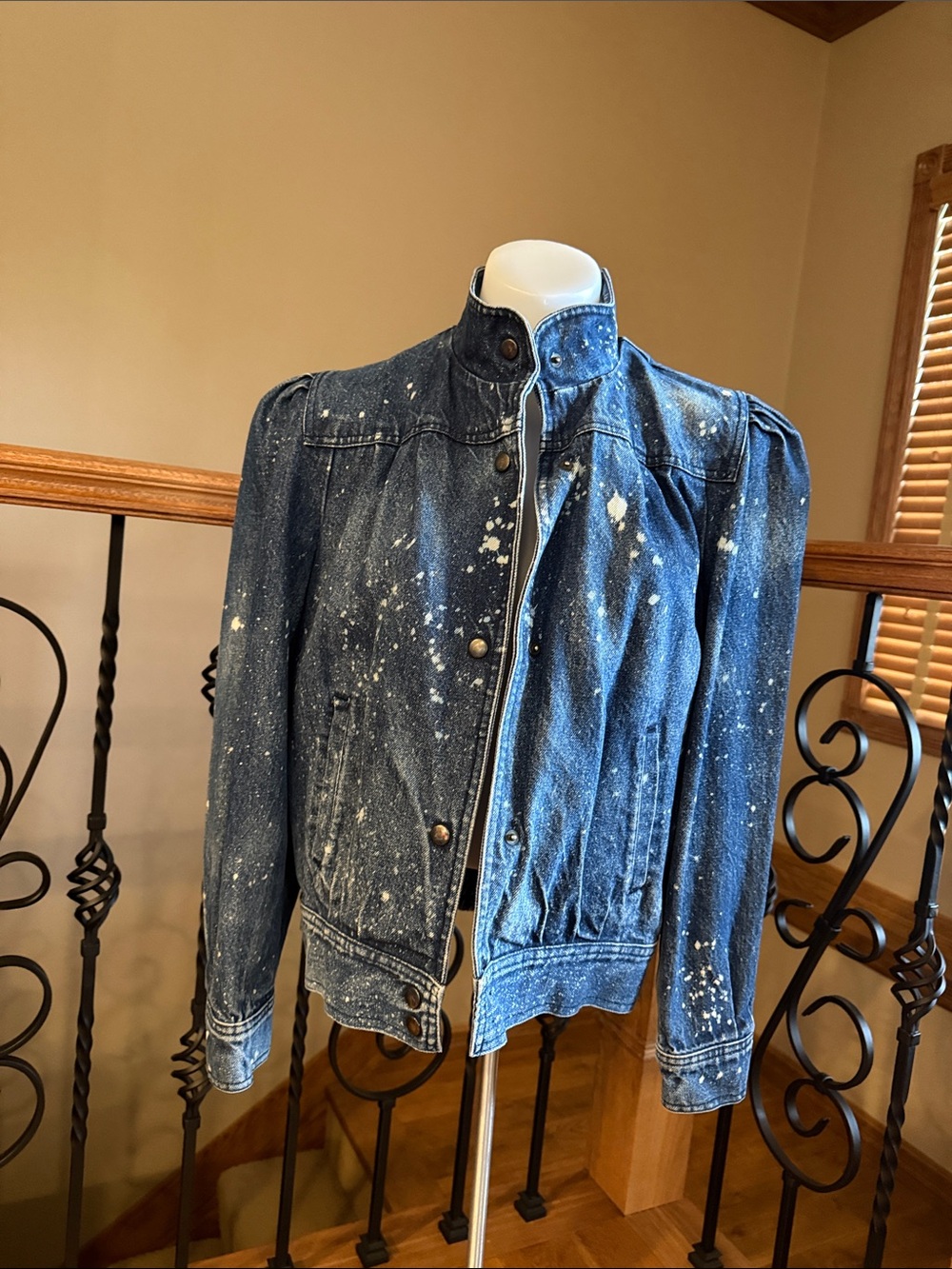 Vintage bleached denim jacket